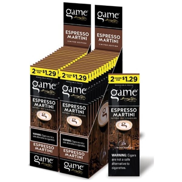 GAME  $1.29 2PK ESPRESSO MARTINI 30CT