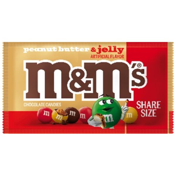 M&M KING PEANUT BUTTER & JELLY 24CT