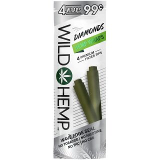 WILD HEMP WRAPS 4/99 DIAMOND 20CT