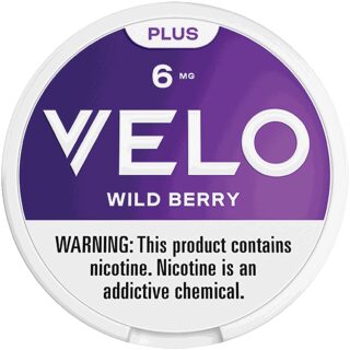 VELO PLUS 6MG WILD BERRY 5/20CT