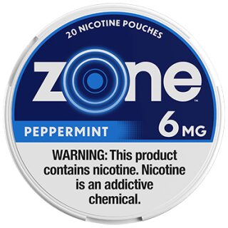 ZONE NICOTINE POUCH PEPPERMINT 6MG 5/20CT