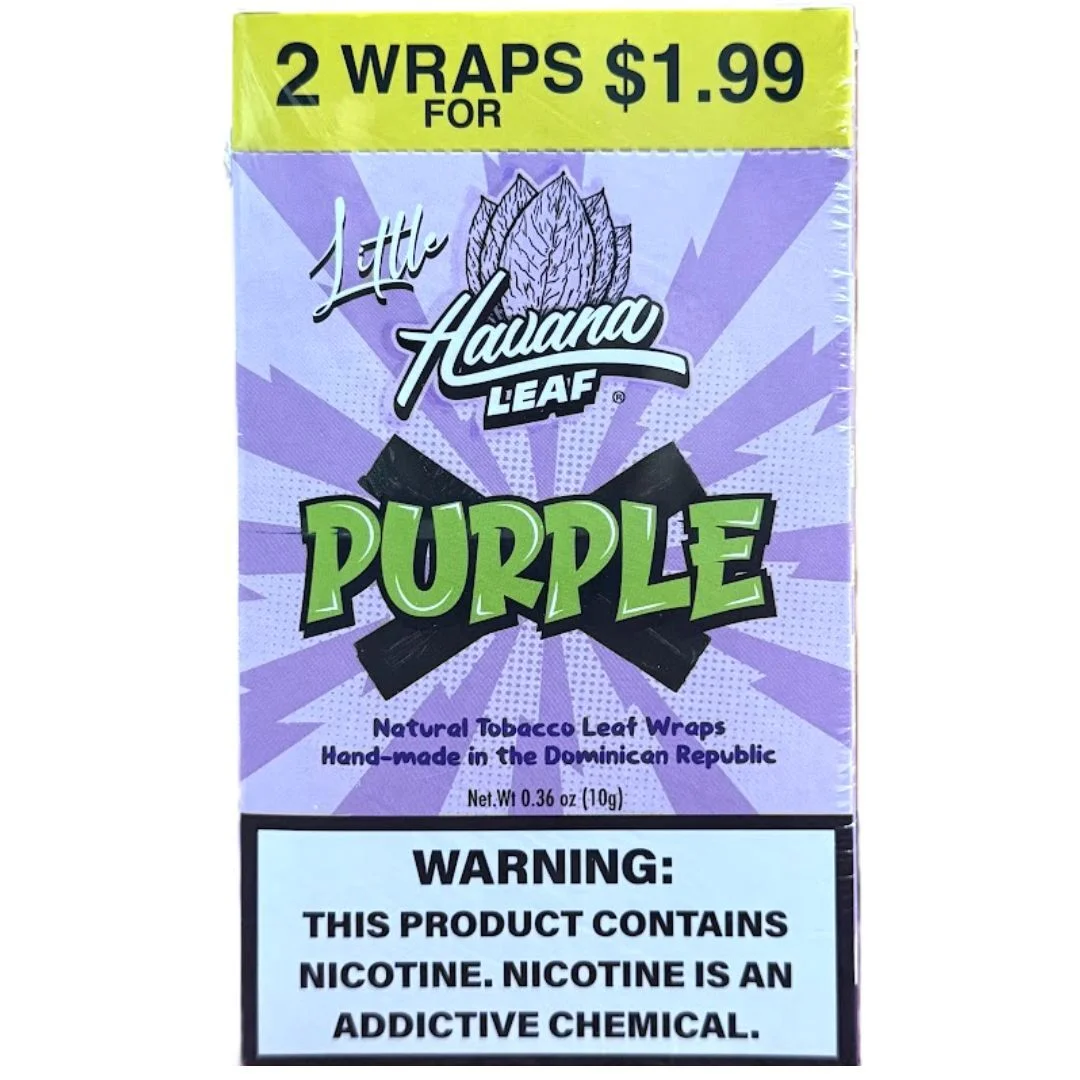 HAVANA LEAF WRAP 2/$1.99 PURPLE X 20CT