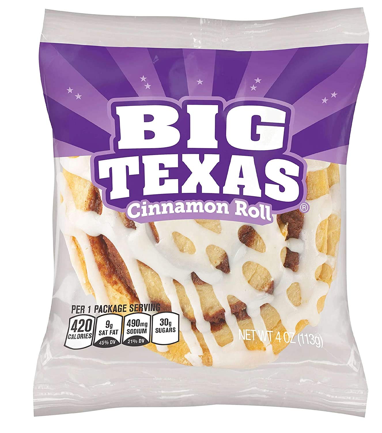 CLOVERHILL BIG TEXAS CINNAMON ROLL 6CT