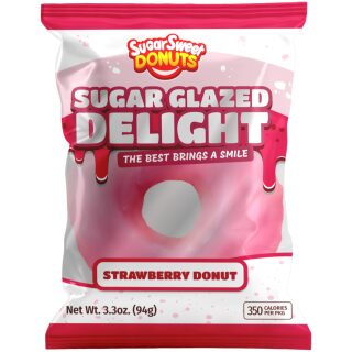 SUGAR SWEET DONUTS STRAWBERRY 8CT