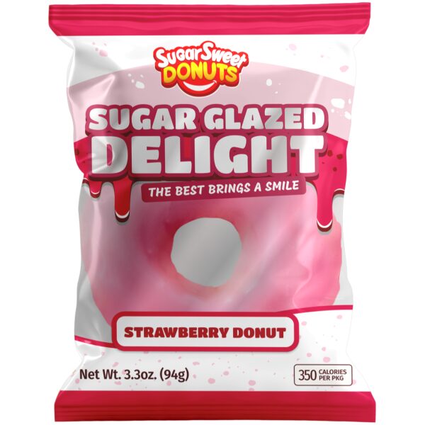 SUGAR SWEET DONUTS STRAWBERRY 8CT