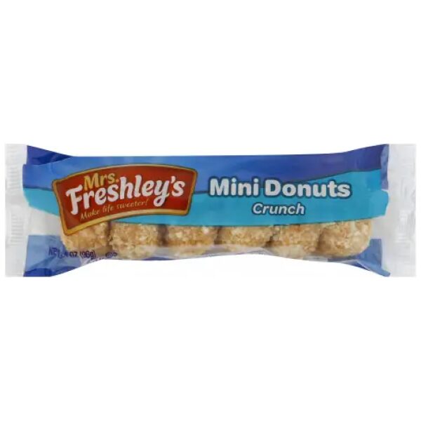 MRS FRESHLEY MINI CRUNCH DONUT 12CT