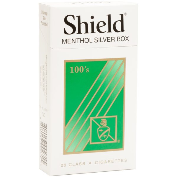 SHIELD 100'S BOX MENTHOL SILVER
