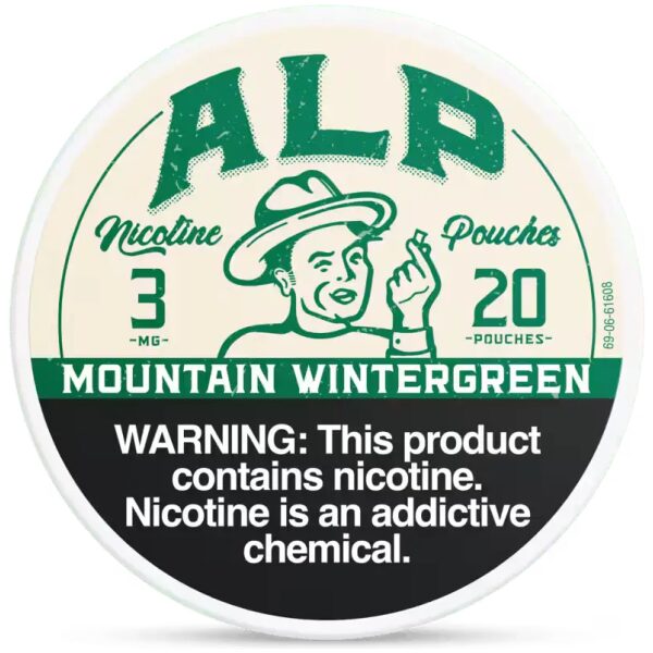 ALP NICOTINE POUCH MOUNTAIN WINTERGREEN 3MG 5CT