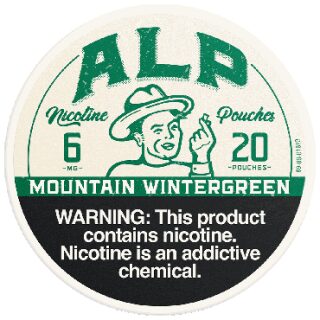 ALP NICOTINE POUCH MOUNTAIN WINTERGREEN 6MG 5CT