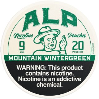 ALP NICOTINE POUCH MOUNTAIN WINTERGREEN 9MG 5CT