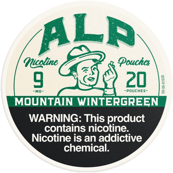 ALP NICOTINE POUCH MOUNTAIN WINTERGREEN 9MG 5CT