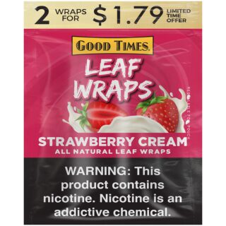 GOODTIME 2/$1.79 LEAF WRAP STRAWBERRY CREAM 25CT