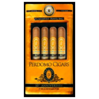 PERDOMO 4PK 10th ANNIVERSARY CHAMPAGNE EPICURE