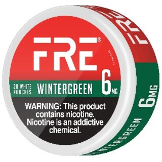 FRE NICOTINE POUCH WINTERGREEN 6MG 5/20CT