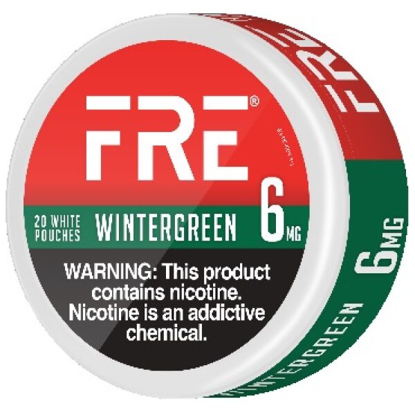 FRE NICOTINE POUCH WINTERGREEN 6MG 5/20CT