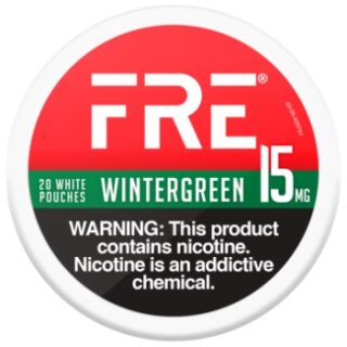 FRE NICOTINE POUCH WINTERGREEN 15MG  5/20CT