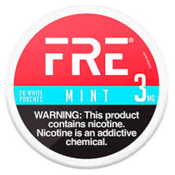 FRE NICOTINE POUCH MINT 3MG 5/20CT