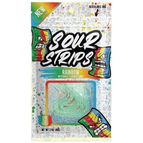 SOUR STRIPS RAINBOW 12/3.4OZ