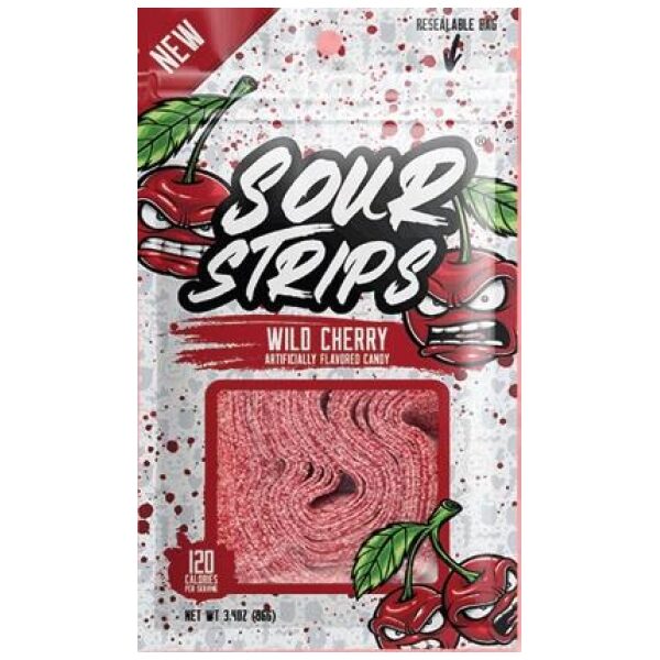 SOUR STRIPS WILD CHERRY 12/3.4OZ
