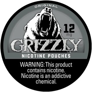 GRIZZLY NICOTINE POUCHES 12MG ORIGINAL 5CT
