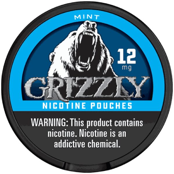 GRIZZLY NICOTINE POUCHES 12MG MINT 5CT
