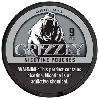 GRIZZLY NICOTINE POUCHES 9MG ORIGINAL 5CT