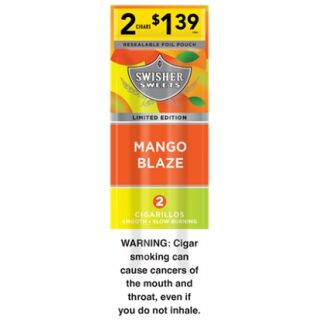 SWISHER $1.39 30/2PK MANGO BLAZE