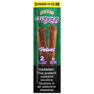 ZIG ZAG WOODS VELVET 2/$1.39 15CT