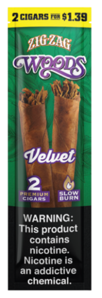 ZIG ZAG WOODS VELVET 2/$1.39 15CT