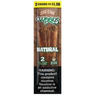ZIG ZAG WOODS NATURAL 2/$1.39 15CT