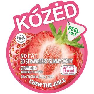 KOZED PEELABLE STRAWBERRY 75GM 10CT