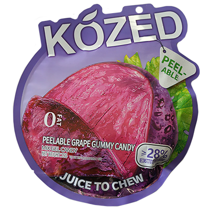 KOZED PEELABLE GRAPE 75GM 10CT