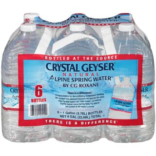 WATER CRYSTAL GEYSER 6/128OZ 1GAL