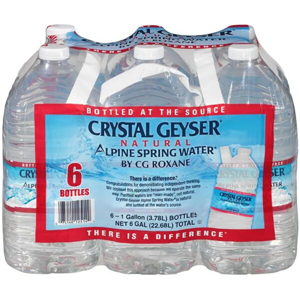WATER CRYSTAL GEYSER 6/128OZ 1GAL