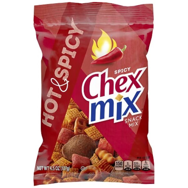 CHEX MIX 8 CT 4.5 OZ HOT & SPICY