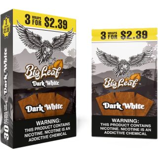 BIG LEAF 3/$2.39 DARK WHITE 10CT