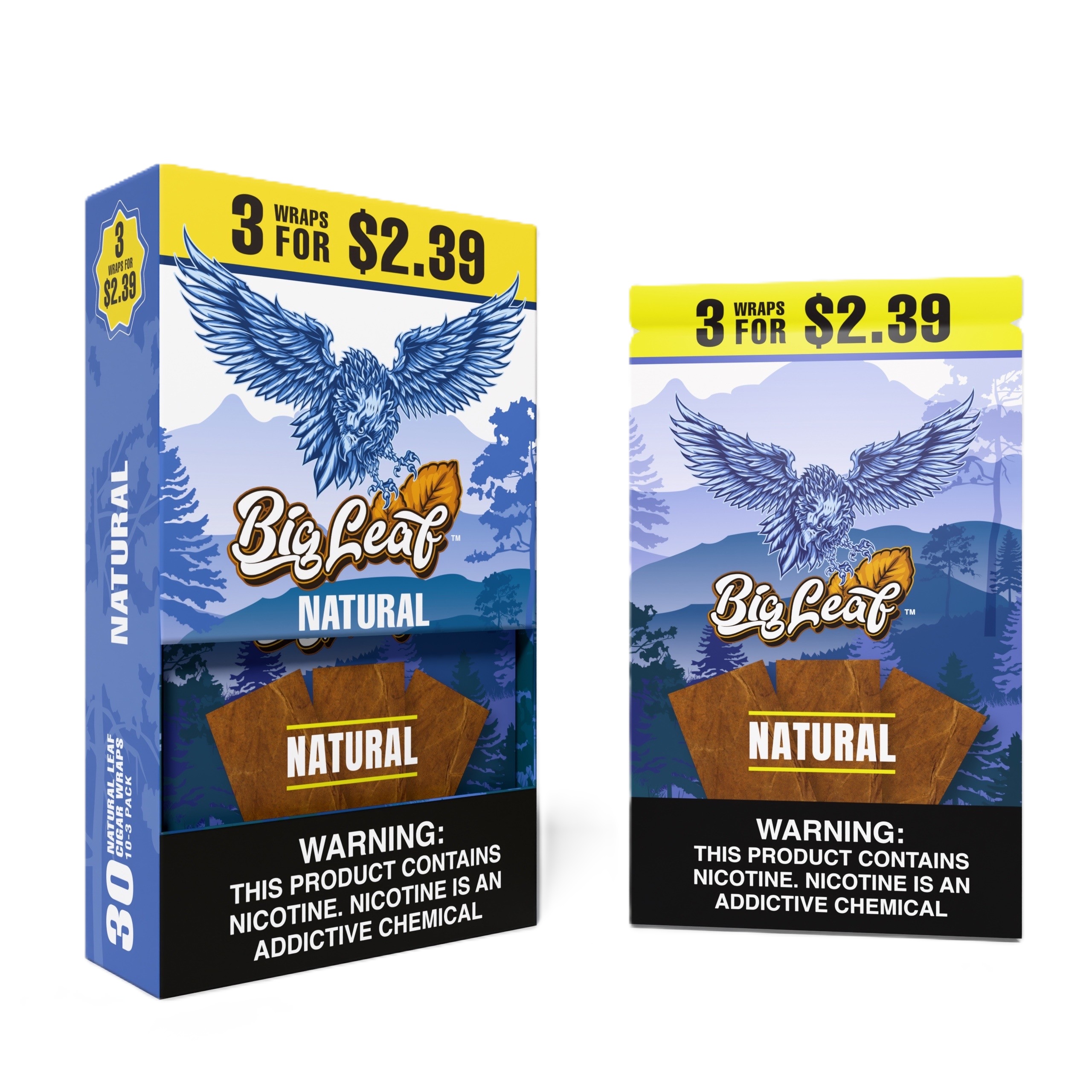 BIG LEAF 3/$2.39 NATURAL 10CT