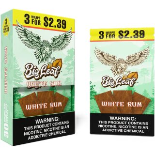 BIG LEAF 3/$2.39 WHITE RUM 10CT