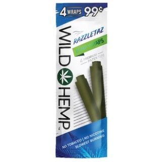 WILD HEMP WRAPS 4/99 RAZZLETAZ 20CT