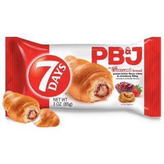 7 DAYS CROISSANT STRAWBERRY 6CT