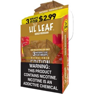 LIL LEAF ULTRA THIN GOLD RUSSIAN 10/3PK $2.99 LIMIT 5