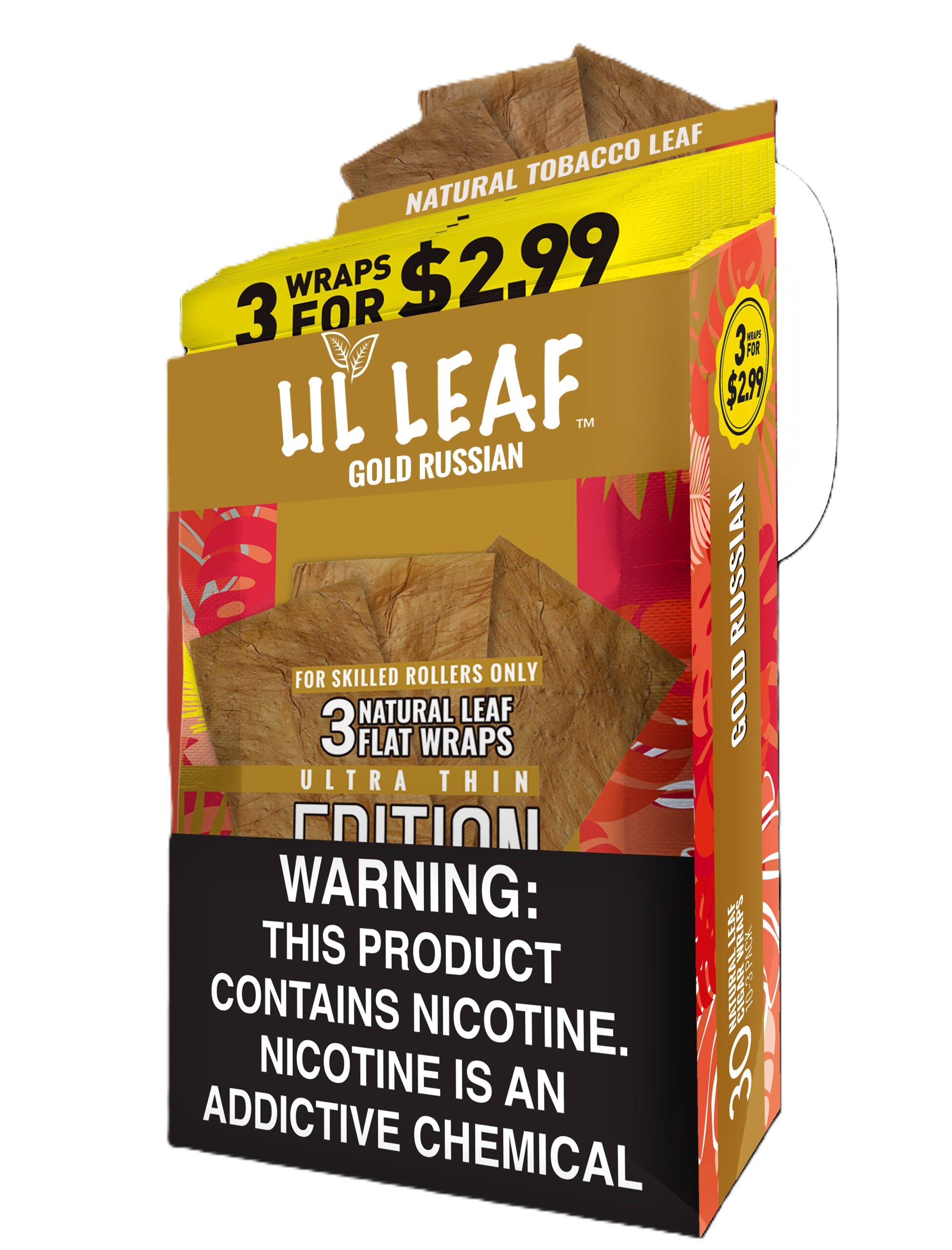 LIL LEAF ULTRA THIN GOLD RUSSIAN 10/3PK $2.99 LIMIT 5 - Martin