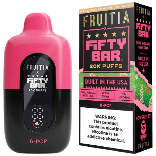 FIFTY BAR X FRUITIA 20K PUFF B-POP 5PK