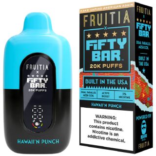 FIFTY BAR X FRUITIA 20K PUFF HAWAIIAN PUNCH 5PK