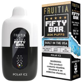 FIFTY BAR X FRUITIA 20K PUFF POLAR ICE 5PK