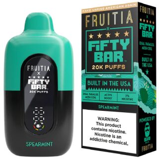 FIFTY BAR X FRUITIA 20K PUFF SPEARMINT 5PK