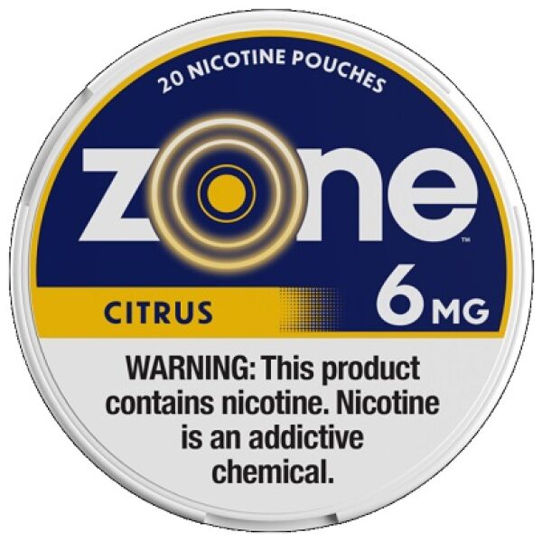ZONE NICOTINE POUCH CITRUS 6MG 5/20CT