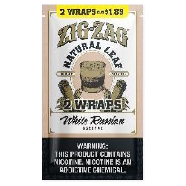 ZIG ZAG FLATWRAP 2/$1.89 WHITE RUSSIAN 10CT - Martin & Snyder