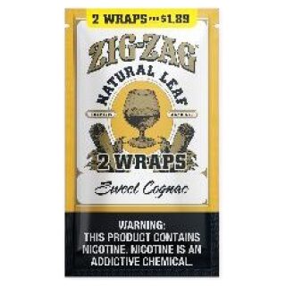 ZIG ZAG FLATWRAP 2/$1.89 SWEET COGNAC 10CT