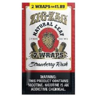 ZIG ZAG FLATWRAP 2/$1.89 STRAWBERRY RUSH 10CT